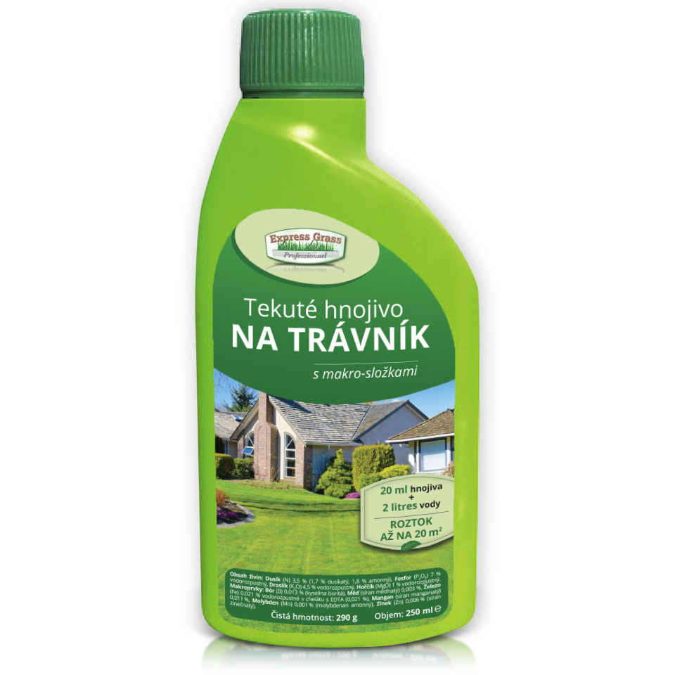 Tekuté hnojivo na trávník 250 ml