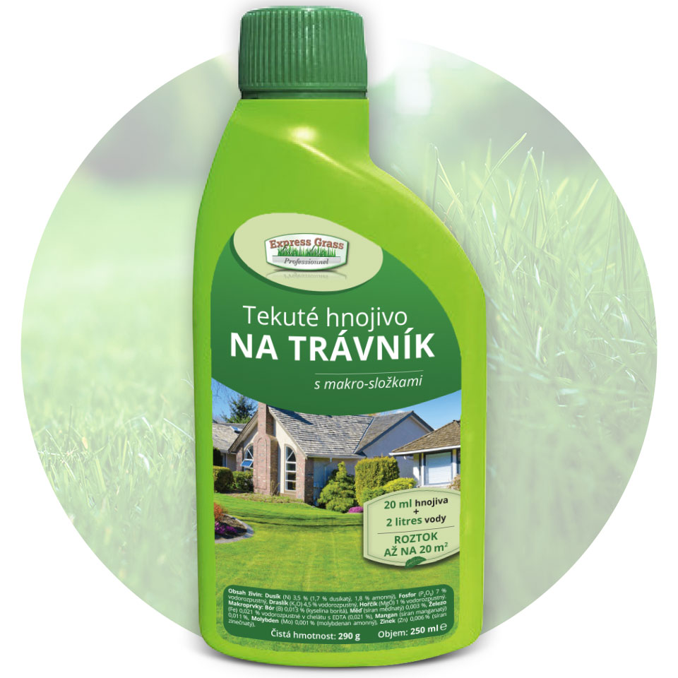 Tekuté hnojivo na trávník 250 ml